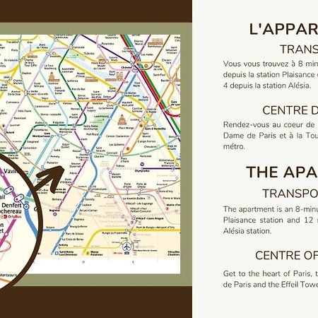 Apartment 1 Bedroom # Paris 14 # Alesia Kültér fotó